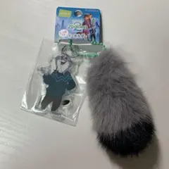 【新品未使用】ズートピア しっぽ 付き アクリル キーホルダー パウバート