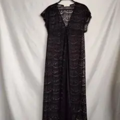CECIL McBEE ロングレースジレ ブラックのサムネイル