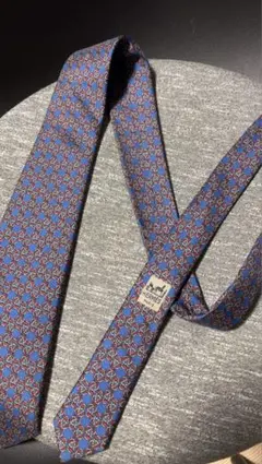 HERMES 幾何学模様 ネクタイ