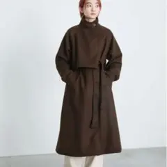 select MOCA ダークブラウン ロングコートのサムネイル