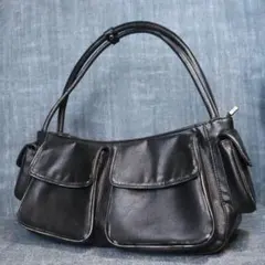 Y2K ヴィンテージ加工 肩掛け可 ハンドバッグ ワンショルダーバッグ