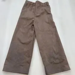 デビロックだったかと。ブラウン スエード風 ロングパンツ 120センチ　キッズ