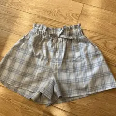 【最終価格】グレー系チェック キュロット130センチ