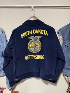FFAジャケット80s オハイオ州lot103 38サイズ　短丈 極美品 Unisex National FFA Lot 103 Farmers Jacket 1980's size M ~ L Made