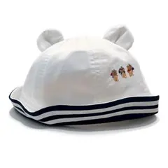 familiar 耳付きベビー帽子 45-47cm