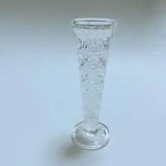 昭和レトロ ガラス製 一輪挿し 花瓶 フラワーベース