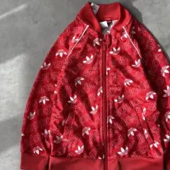 15520 タグ付 キッズ アディダス 総柄 トラックジャケット