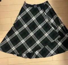 YORKLAND チェック柄 フレアスカートのサムネイル