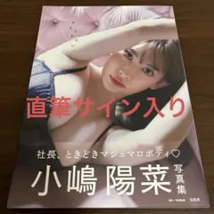 【直筆サイン入り トレカ付】小嶋陽菜 写真集 「かもしれない」 サイン入り 小嶋陽菜さん『小嶋陽菜写真集 かもしれない』 発売記念
