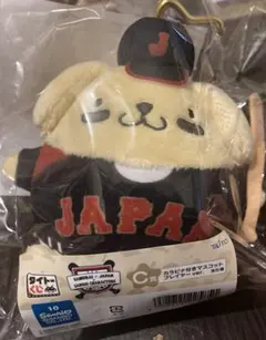 サンリオ 侍ジャパン タイトーくじ C賞 マスコット プレイヤー ポムポムプリン