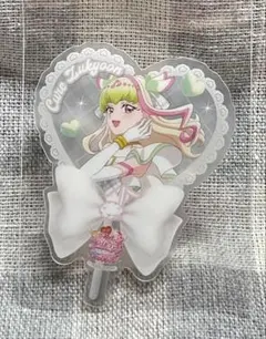 映画 アイドル プリキュア 入場特典 うちわ型 クリアカード キュアズキューン