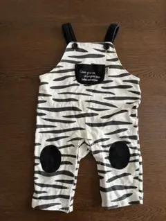ゼブラ柄 サロペット ロンパース