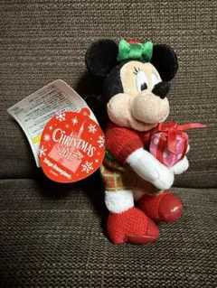 東京ディズニーランド クリスマス2017 ミニーマウス ぬいぐるみバッジ