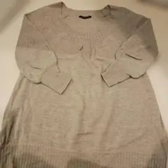 Abahouse Devantette ベージュ ニットセーター 七分袖