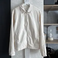 H&M リラックスフィット　コーデュロイカラージャケットアイボリー Lサイズ