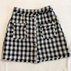 ザラ  ツィードスカート