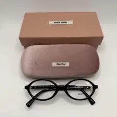 MIU MIU ミュウミュウ グリンプス 眼鏡 メガネ オーバル型 VMU01X