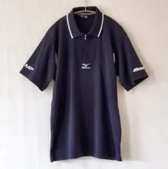 MIZUNO 半袖ポロシャツ ハーフジップ メッシュ ゴルフのサムネイル