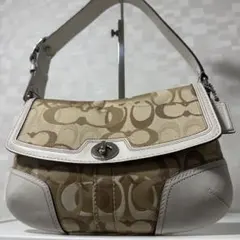 COACH ワンショルダーバッグ ソーホー 白 オフホワイト シグネチャー