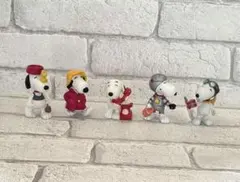 ヴィンテージスヌーピー PVCフィギュア 5体セット