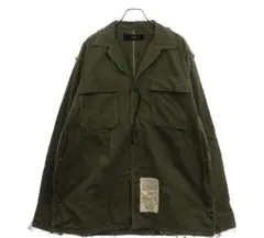24SS Slash Seam 1B Fatigueミリタリージャケット カーキ