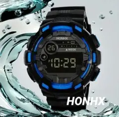 ❤️スタイリッシュ‼️⭐HONHX デジタル腕時計 ⭐新品電池交換済⭐