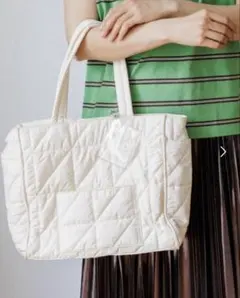 ニコアンド キルティングトートバッグ「niko and...」 2WAYバッグ