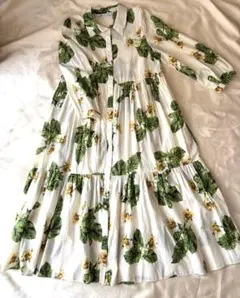 ZARA Floral Print Long Dressのサムネイル