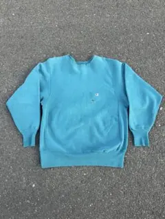 90s Champion リバースウィーブ 水色 ターコイズ