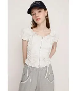 【SLY】FRONTZIP 2WAY TOPS