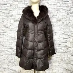 MOTOMACHI モトマチ ラビットファーダウンジャケット Aラインコート M