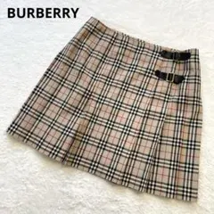 BURBERRY ノバチェック ラップ プリーツスカート