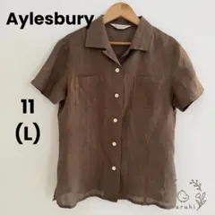 ＊美品＊Aylesbury シャツ 麻100% 日本製 東京スタイル ★A027のサムネイル
