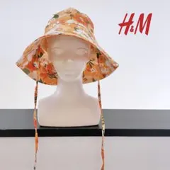 【美品】お洒落で可愛い　紐付きHAT ハット　バケットハット