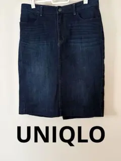 UNIQLO デニム タイトスカート ひざ丈 L