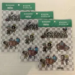 MOS BURGER × ONE PIECE オリジナルクリアシール 3枚セット