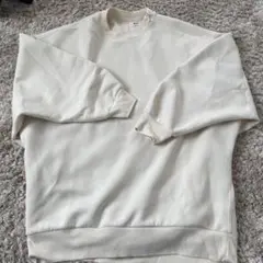 UNIQLO XL ドライブスウェットクルーシャツ　トレーナー　スエットホワイト