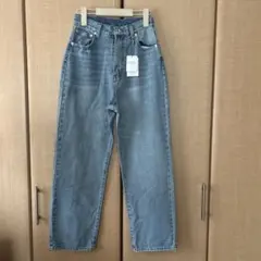 GRL ハイウエストストレートデニムパンツ Sサイズ［gm297］　タグ付き