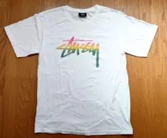 STUSSY ステューシー Tシャツ 半袖 ロゴプリント 白 Sサイズ