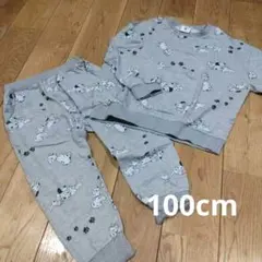 101匹わんちゃん グレー パジャマセット 美品 100cm