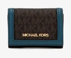 マイケルコース財布トライフォールド ジップウォレット MKシグネチャー