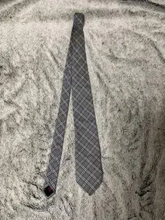 BURBERRY BLACK LABEL ネクタイ チェック柄 グレー