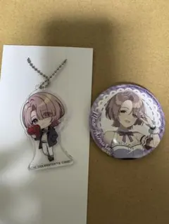 学マス ローソンコラボ アクリルキーホルダー　缶バッジ　 有村麻央