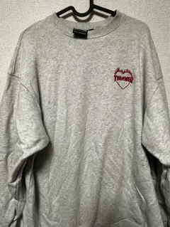 THRASHER スウェット トレーナー ハートロゴ グレーのサムネイル
