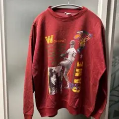 70s 80s ビンテージ 誰やねん スウェット 野球 ベースボール ラグラン