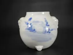 明治期 古平戸 染付 兎 秋草文 獣耳 香炉 置物 骨董 古美術 5t1 明治期 古平戸 染付 兎 秋草文 獣耳 香炉 置物 骨董 古美術 5t1 - メルカリ
