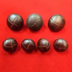 J.PRESS 茶くるみボタン ツイード ジャケット用 TRAD 大３個、小４個