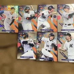 topps finest 千葉ロッテマリーンズ　カードセット