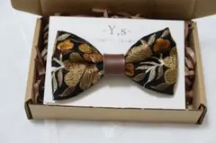 蝶ネクタイ　インド刺繍