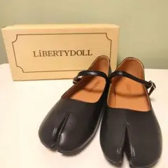 【新品未使用】リバティードール メリージェーン タビパンプス 黒 LL 箱付きのサムネイル